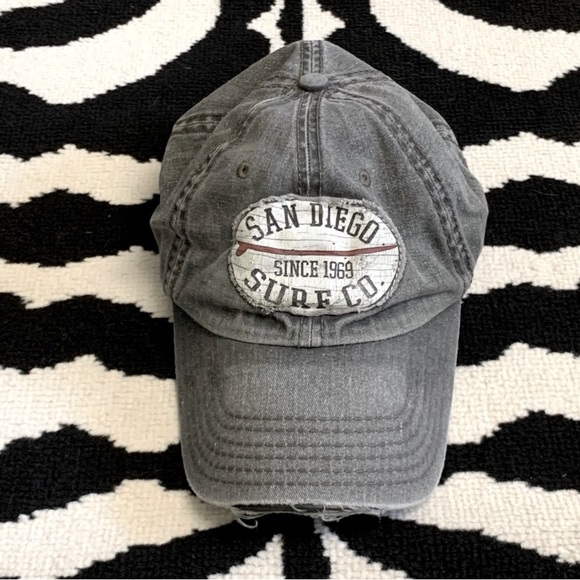 San Diego Distressed Surf Co. Dad Hat - Picture 1 of 8